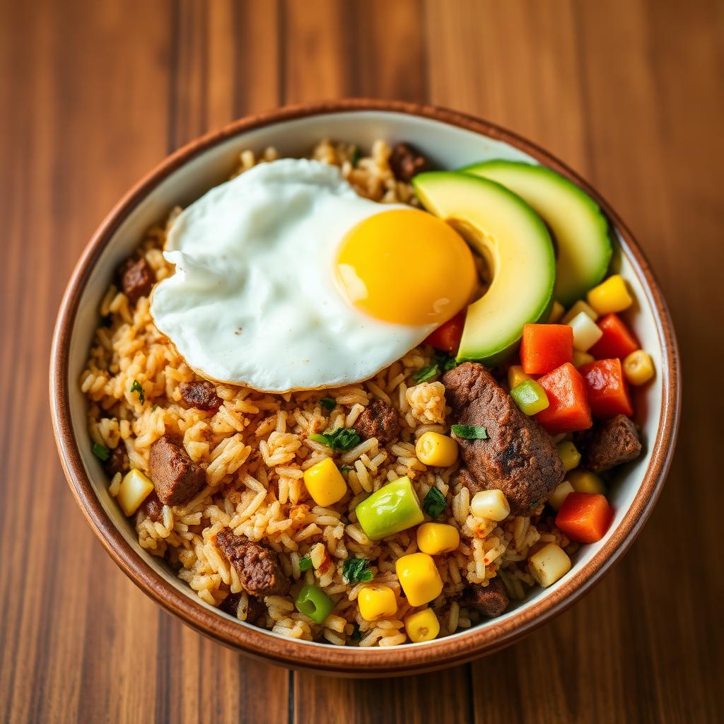 Beef and Egg Jollof Rice