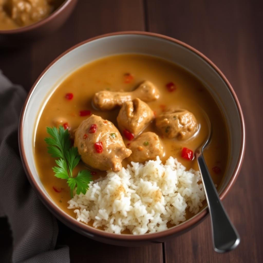 Rice with Peanut Soup 🍲