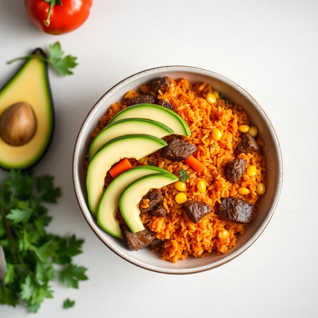 Jollof Rice med Oksekød