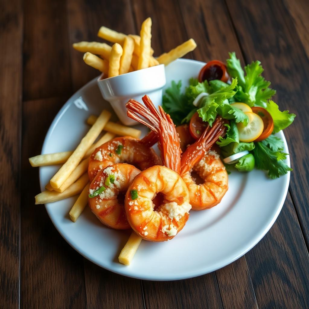 Crispy Shrimps and Fries 🍟