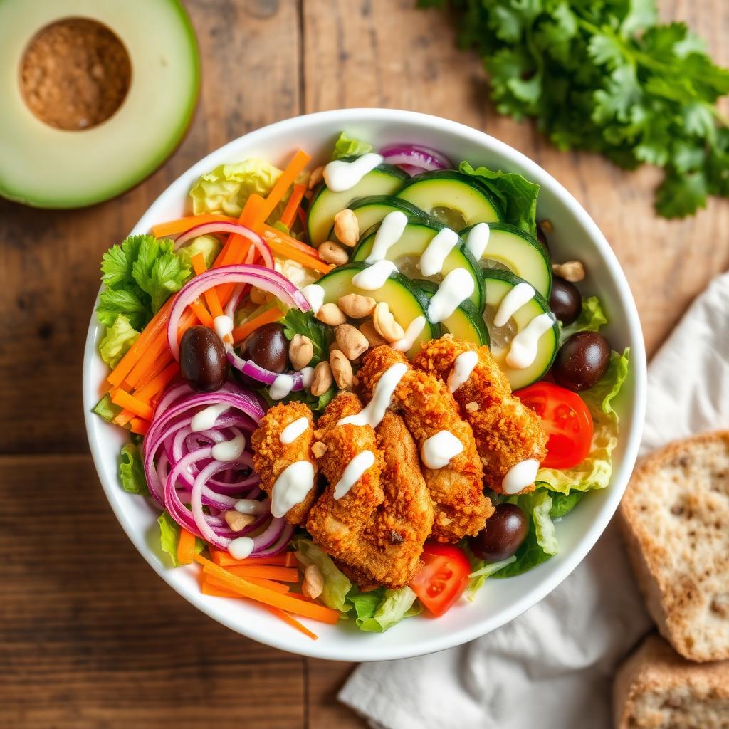 Crispy Chicken Salad 🥗