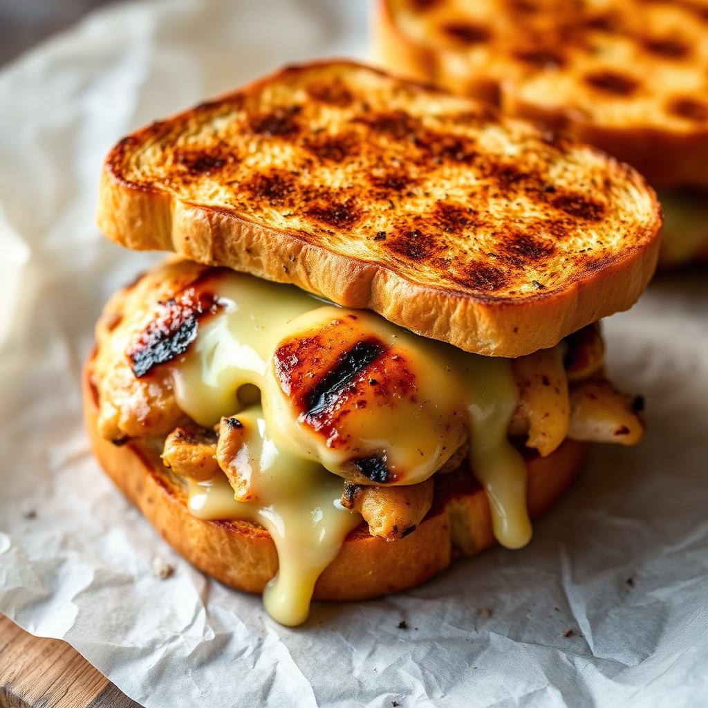 Grilled Chicken and Cheese Sandwich 🧀